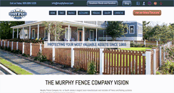 Desktop Screenshot of murphyfence.com